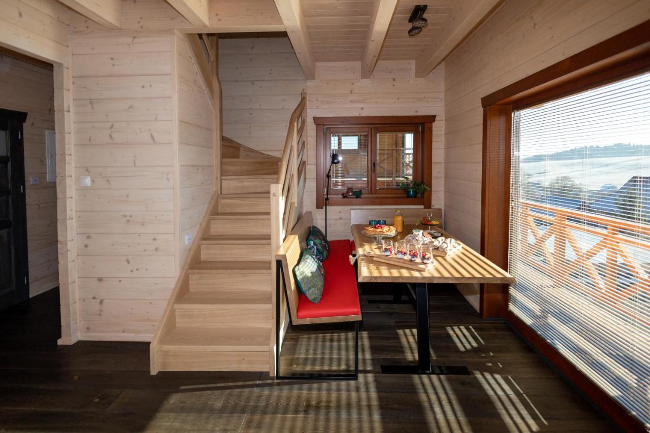 Houten Vakantiewoning "Reisnaarpolen" Royaal Ontbijt, Sauna En Hottub Czarna Góra Kültér fotó