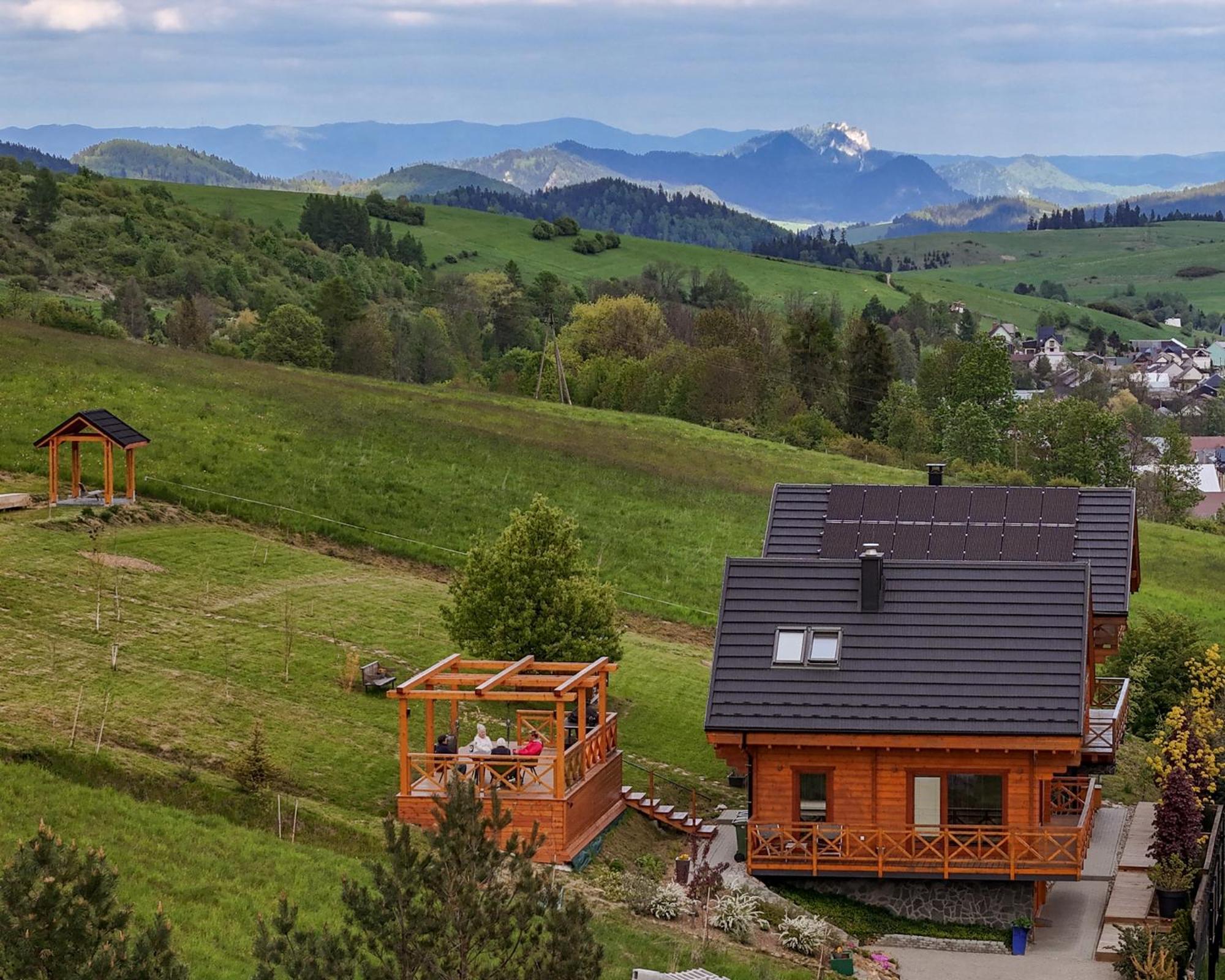 Houten Vakantiewoning "Reisnaarpolen" Royaal Ontbijt, Sauna En Hottub Czarna Góra Kültér fotó
